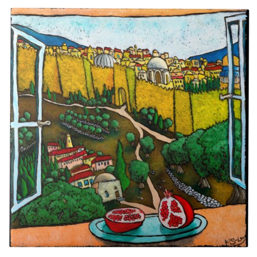 ジョナサンのKisレフJaffaのゲートのタイルへの道 タイル (正面)