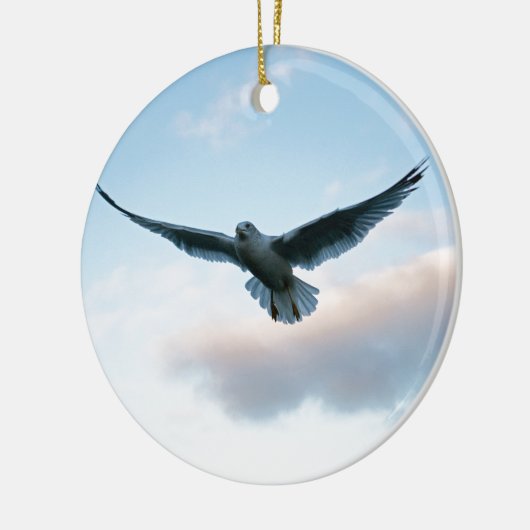 ジョナサンリビングストンのようにあなたの自由ちょうど セラミックオーナメント (左)