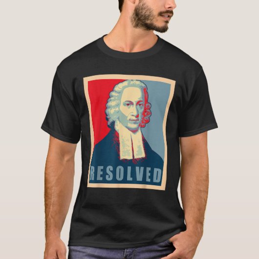 ジョナサン・エドワーズはカルヴァン主義者の改革を決意した Tシャツ (正面)