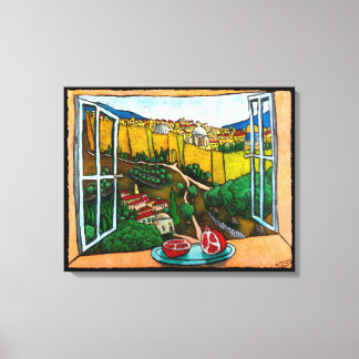 ジョナサン・キス・レブによるジャファ・ゲートへの道 キャンバスプリント