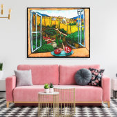 ジョナサン・キス・レブによるジャファ・ゲートへの道 キャンバスプリント (インサイチュ (リビング))