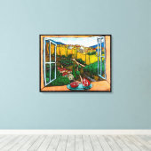 ジョナサン・キス・レブによるジャファ・ゲートへの道 キャンバスプリント (インサイチュ (ウッドフロア))