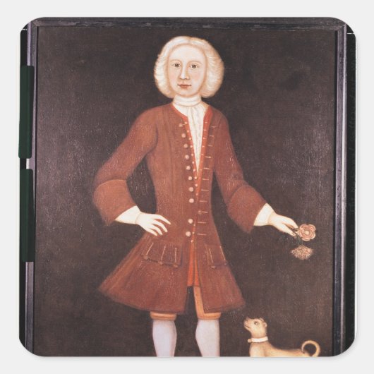 ジョナサン・ベンサムポートレート, c.1725 スクエアシール (正面)