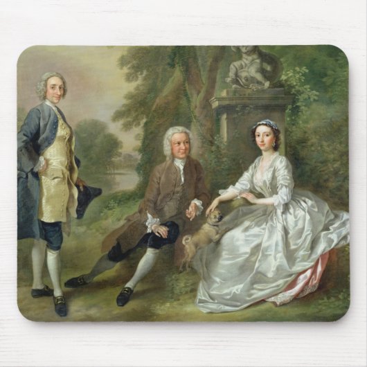 ジョナサンTyers (d.1767)および彼の娘、Elizabet マウスパッド (正面)