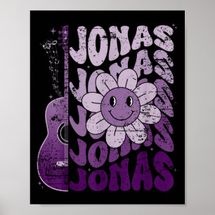 ジョナス お名前ステッカー I Love Jonas Girl グルービー 80年代 ヴィンテージT ポスター