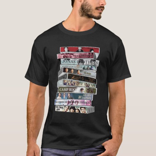 ジョナス・ブラザーカセットテープ Tシャツ (正面)