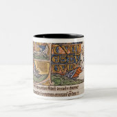 ジョナーを描写しているHistoriatedのイニシャル「E」 ツートーンマグカップ (中央)