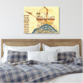 ジョナ食べバイザクジラ キャンバスプリント (インサイチュ (寝室))