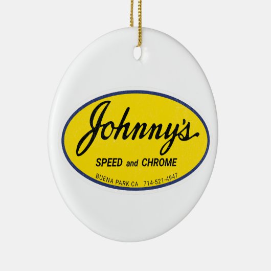 ジョニーのスピードとクロームヴィンテージ セラミックオーナメント (右)