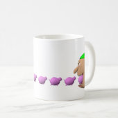 ジョニーの食べ物のブタのマグ コーヒーマグカップ (正面右)
