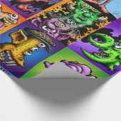 ジョニーの「漫画"カラフルギフト用包装紙"ははいます ラッピングペーパー (角)