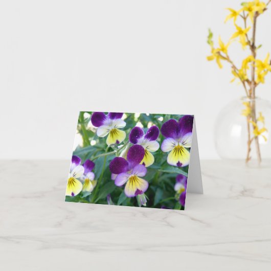 ジョニーはメッセージカードをジャンプ持ち上げます カード (黄色い花)