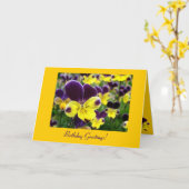 ジョニージャンプアップ誕生日 カード (黄色い花)