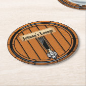 ジョニーズラウンジラウンド紙コースター ラウンドペーパーコースター (アングル)