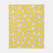 ジョニーブラボーキャラクターパターン フリースブランケット (正面)