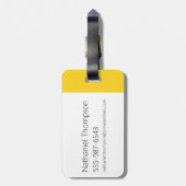 ジョニーブラボーキャラクターパターン ラゲッジタグ (裏面縦)