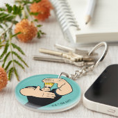 ジョニーブラボー写真フレームポーズ キーホルダー (正面右)