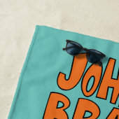 ジョニーブラボー写真フレームポーズ ビーチタオル (インサイチュ)