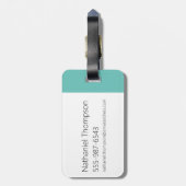 ジョニーブラボー写真フレームポーズ ラゲッジタグ (裏面縦)