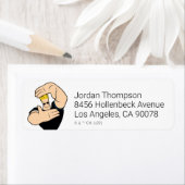 ジョニーブラボー写真フレームポーズ ラベル (インサイチュ)