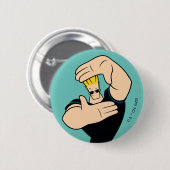 ジョニーブラボー写真フレームポーズ 缶バッジ (正面&裏面)