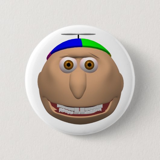 ジョニーボタン 缶バッジ (正面)