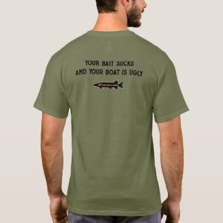 ジョニールアー魚釣りTシャツあなたの餌Sux... Tシャツ