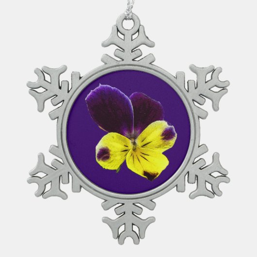 ジョニー・ジャンプ・アップ スノーフレークピューターオーナメント (正面)