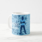 ジョニー – 「ジョニー・ベ・グッド」引用文マグ コーヒーマグカップ (正面左)