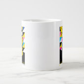 ジョニー・ブラボポップ・アートの・アート・グラフィック ジャンボコーヒーマグカップ (正面)