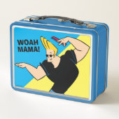 ジョニー・ブラボーの髪をコンビング メタルランチボックス (裏面)