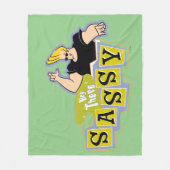 ジョニー・ブラボー – おいサッシー フリースブランケット (正面)