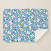 ジョニー・ブラボー・アイコン・パターン シェルパブランケット (正面(横))