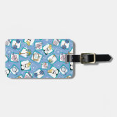 ジョニー・ブラボー・アイコン・パターン ラゲッジタグ (正面横)