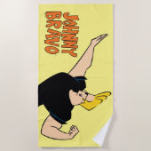 ジョニー・ブラボー・フレキシング ビーチタオル (正面)