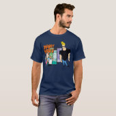 ジョニー・ブラボー フレンズ 楽しい Tシャツ (正面フル)