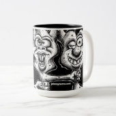 ジョニー「漫画"はo」の相棒"のマグを束ねます ツートーンマグカップ (正面右)