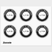 ジョニーH.ラウンドはっきりしたステッカー ラウンドシール (シート)