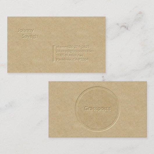 ジョニーSayeghの凸版印刷の名刺 名刺 (正面/裏面)