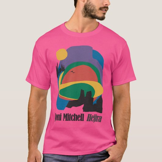 ジョニ・ミッチェル・ヘジラ・ファンアート Tシャツ (正面)