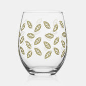 ジョハンリーフ – TWArt ステムなしワイングラス (裏面)