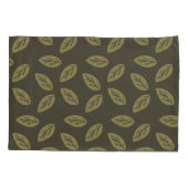 ジョハンリーフTWArtフルパターンDarkGreenBG 枕カバー (裏面)