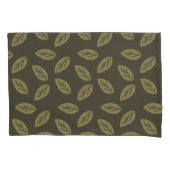 ジョハンリーフTWArtフルパターンDarkGreenBG 枕カバー (正面)