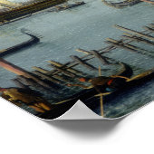 ジョバンニアントニオ運河イルカナレット入口 ポスター (角)