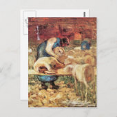 ジョバンニセガンティニ – せん断 ポストカード (正面/裏面)