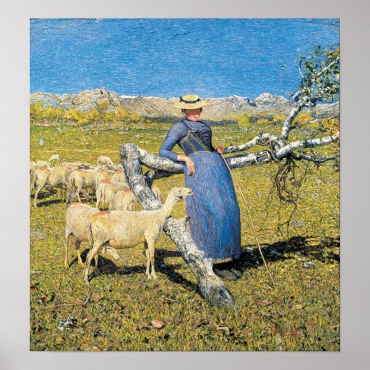 ジョバンニセガンティーニハイ正午のアルプス ポスター (正面)