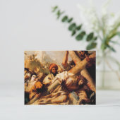 ジョバンニティエポロ – カルヴァリへの途中のキリストの秋 ポストカード (スタンド正面)