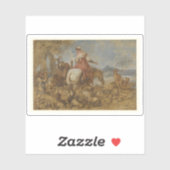 ジョバンニベネデットカスティリオーネ – 牧歌旅行 シール (シート)