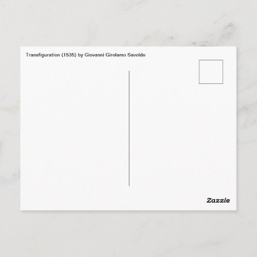 ジョバンニ・ジロラモ・サヴォルドの変容 ポストカード (裏面)