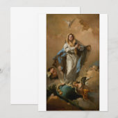 ジョバンニ・ティエポロによる無原罪の御宿り 招待状 (正面/裏面)